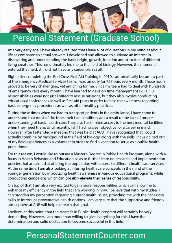 How To Write A 500 Word Personal Statement